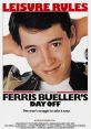 Ferris Bueller smiling, promoting the classic film "Ferris Bueller's Day Off," highlighting leisure and fun.