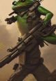 Frog with gun