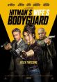 Action-packed poster for "Hitman's Wife's Bodyguard" featuring the dynamic trio with guns. Coming soon!