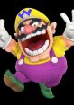 Wario, the iconic Nintendo character, jumping in excitement with his trademark yellow hat and purple overalls.