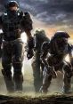 Spartans from Halo: Reach advance through a dramatic landscape, showcasing teamwork and determination in a fierce battle.