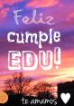 Edu te queremos The first that greets you is the gentle melody of a piano playing softly in the background. The notes are