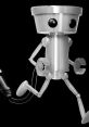 Chibi Robo! character in a playful pose, showcasing its metallic design and signature power cord. Perfect for fans!