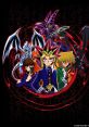 Iconic characters from Yu-Gi-Oh! featuring Yugi, Kaiba, and their legendary monsters set against a mystical backdrop.