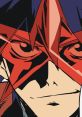 Gurren Lagann character with a striking red mask, showcasing a confident smirk and intense gaze, embodying courage and determination.