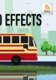 Colorful bus graphic alongside a cityscape, featuring the title "Bus Effects" for sound design and audio projects.