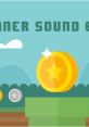 Colorful coins with a star symbol and the text "Winner Sound Effects" against a vibrant gaming background.