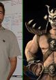 Steve Ritchie and Shao Kahn, iconic creator and character from the Mortal Kombat series, showcasing gaming heritage.