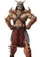 Shao Kahn from the Original Trilogy, showcasing his iconic armor and menacing stance, embodies power and dominance in battle.