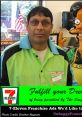 Employee at a 7-Eleven convenience store, showcasing the Indian American experience in franchise ownership and community service.