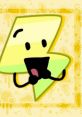 Cheerful Lightning character from BFB and TPOT, featuring a vibrant yellow design with an animated facial expression.