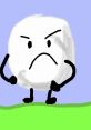 Snowball from BFB & TPOT shows a determined expression, ready for action against rivals on a bright, colorful background.