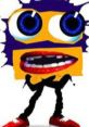 Character from Klasky Csupo with large blue eyes and vibrant lips, showcasing a unique and memorable design.