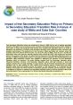 Research paper on the impact of free secondary education policy in Kenya, focusing on transition rates in Mbita and Suba sub-counties.