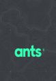 Modern logo design for Ants Deliver, featuring vibrant green text against a dark, textured background.