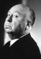 Classic portrait of Alfred Hitchcock, renowned filmmaker known for his suspenseful direction and iconic thriller films.