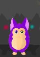 Boring Tattletail character in purple with unique eyes, set against a dark background with glowing lights.