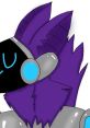 Generic purple protogen with vibrant purple fur and futuristic features, showcasing a unique robotic design.