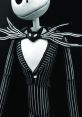 Jack Skellington figure in a pinstripe suit with bat bowtie, showcasing his iconic spooky style and whimsical charm.