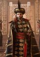 Marwan in regal attire, gesturing authoritatively while holding a decorative dagger, surrounded by an ornate palace interior.