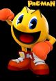 Cheerful Pac-Man character with bright yellow color and red shoes, representing nostalgic video game fun and adventure.