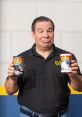 Phil Swift showcasing Flex Tape cans, promoting its powerful sealing capability for various repairs and projects.