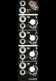 VCA4Mix module featuring Aux and four input channels with control knobs for versatile audio mixing applications.