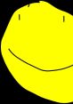 Bright yellow smiley face on a black background, representing playful themes and the concept of "Yellow Face" artistry.