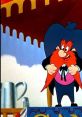 Yosemite Sam, voiced by Maurice LaMarche, striking a comical pose, showcasing his iconic red beard and cowboy attire.