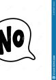 Bold "No" text encased in a speech bubble, symbolizing refusal or rejection, related to "No Text To Speech" concept.