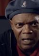 Samuel L. Jackson displaying intense anger, showcasing his iconic dramatic expression and distinctive beret style.