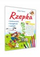 Colorful cover of "Rzepka" by Julian Tuwim featuring characters, activities, and playful illustrations for children.