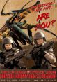 Starship Troopers propaganda featuring soldiers urging enlistment in the Mobile Infantry against alien threats.