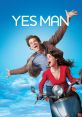 Joyful scene from "Yes Man" featuring a man and woman on a scooter, embracing spontaneity and adventure against a blue sky.