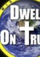 Logo for 'Dwell on Truth' featuring a cross and Earth imagery, symbolizing faith and global outreach.