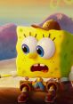 SpongeBob SquarePants in a new animated style, shocked expression with a brown hat, ready for underwater adventures.