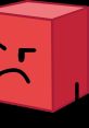 Blocky from BFB frowning, representing his iconic angry expression in a vibrant red cube design.