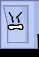 Liy from BFB expressing anger, featuring a blue background and a sharp, exaggerated facial expression.