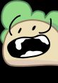 Surprised Taco (BFB) character with green lettuce hair, wide eyes, and an open mouth, expressing shock or disbelief.