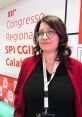 Tamara Carlino at the XII Congresso Regionale SPI CGIL in Calabria, representing regional interests and community engagement.