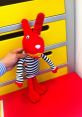 Juan Carlos Bodoque plush toy from 31 Minutos, featuring a red bunny in a striped shirt, perfect for Latin American fans.