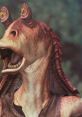 Jar Jar Binks character portrait displaying his unique features and expressive personality from the Star Wars universe.