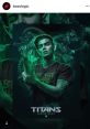 Ryan Beast70 showcases a powerful fantasy character in "Titans," featuring vibrant green tones and dynamic visuals.