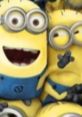 Two cheerful Minions with big eyes, showcasing their playful personalities in vibrant yellow and blue outfits.