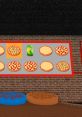 Pizza menu featuring various toppings and bases, highlighting choices for "Work at a Pizza Place" game.