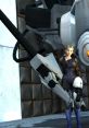 GLaDOS from Portal 1, featuring the character alongside the robotic core, showcasing a blend of science fiction and technology.