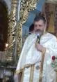 Ctin Pîșlac delivering a sermon in a beautifully adorned church, symbolizing faith and community connections.