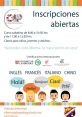 Inscripciones abiertas en Centro de Idiomas ECC para cursos de inglés, francés, italiano y chino para todas las edades.