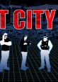 Three characters from Fat City stand against a digital backdrop, showcasing the game's unique art style and urban theme.