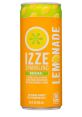 Izze Sparkling Lemonade in bright orange can, featuring no added sugar and refreshing natural flavors. Perfect summer drink!